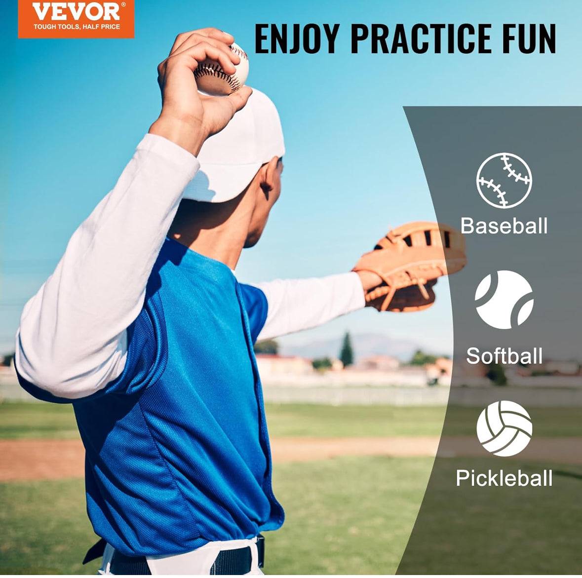 9 Hole Baseball/Softball Strike Zone 21”x29” - Heavy Duty & Portable