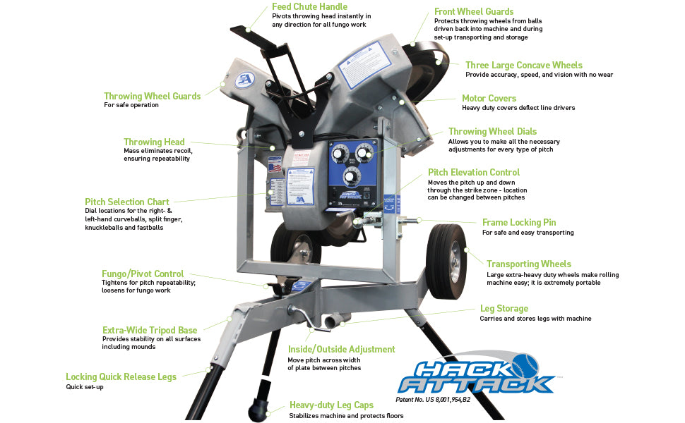*Hack Attack Baseball Pitching Machine (Free Shipping)
