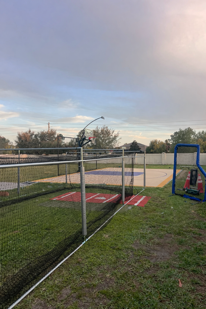 *HOA Friendly Batting Cage for Baseball/Softball/Cricket (Free Standing Cage-Net Installed Inside of the Frame)
