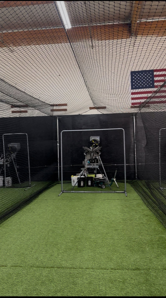 Retractable Batting Cage Netting and Cable Kit 40x12x10