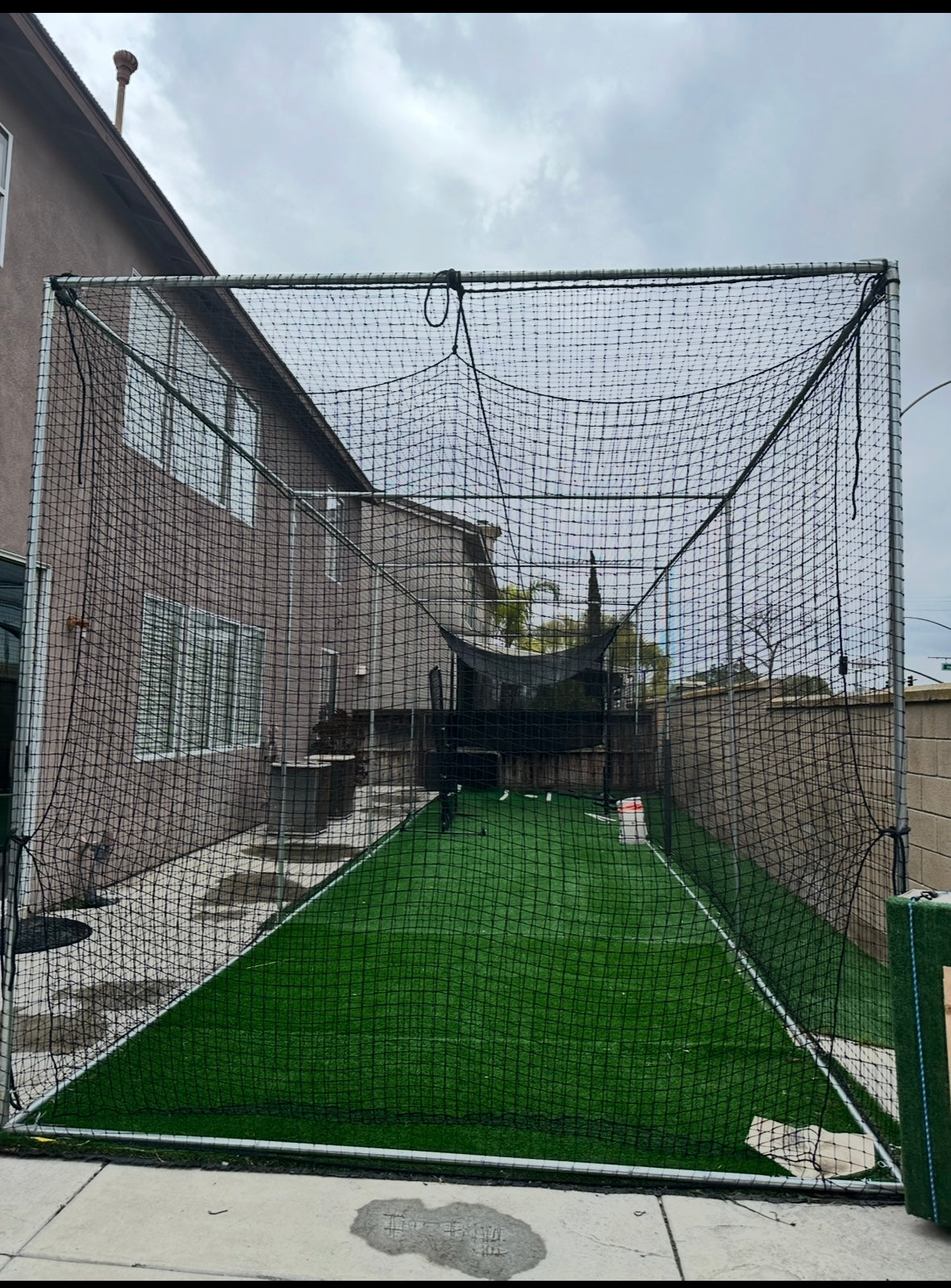 *Package Deal-Batting Cage for Baseball/Softball/Cricket (Batting Cage Frame, Netting, Hitting Mat & Heavy Duty L-Screen))