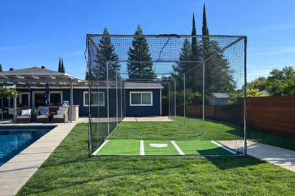 *Batting Cage for Baseball/Softball/Cricket (Free Standing Cage-Net Installed in the Outside of the Frame)