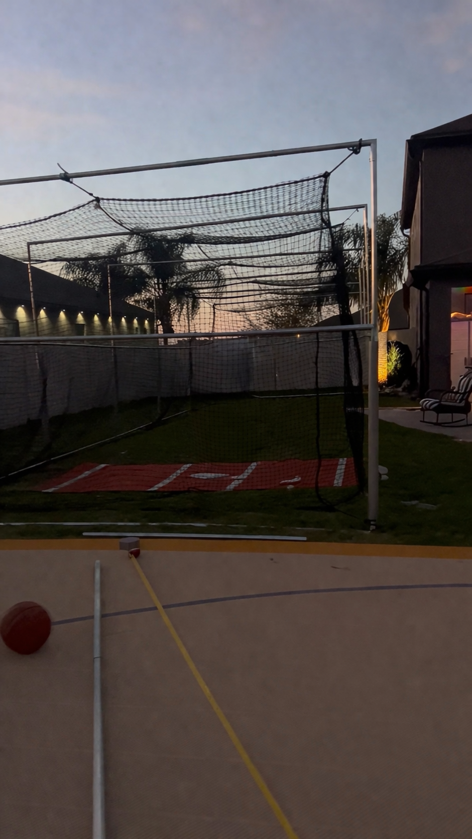 *HOA Friendly Batting Cage for Baseball/Softball/Cricket (Free Standing Cage-Net Installed Inside of the Frame)