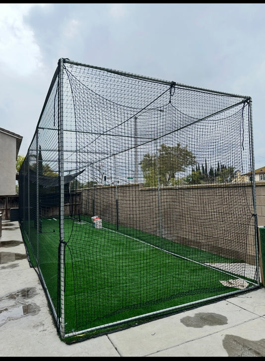 *Batting Cage for Baseball/Softball/Cricket- Free Standing Model (Fittings+ Net Only, no Poles)