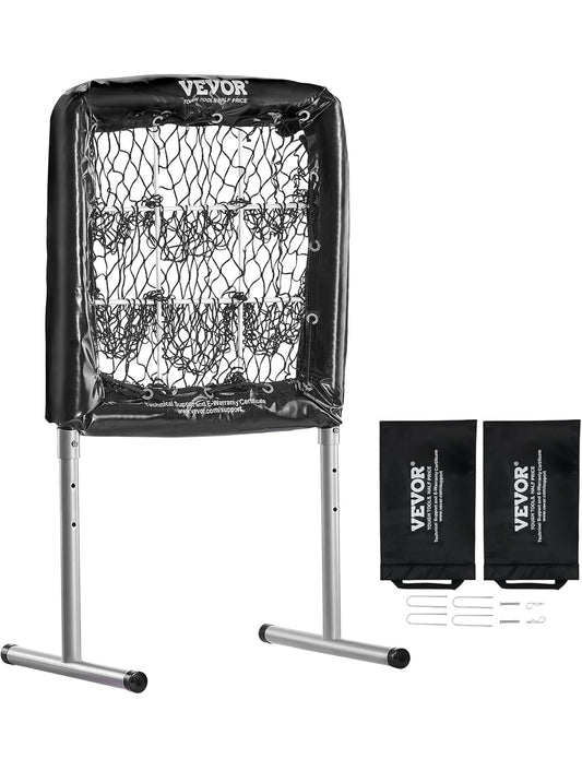 Enhance your game with the 9 Hole Baseball/Softball Pitching Strike Zone 28”x27” - Heavy Duty and Portable training aid.