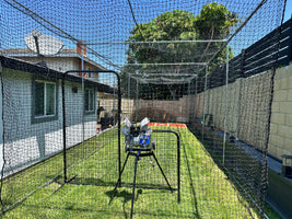 *Batting Cage+Jr.HackAttack+Hitting Mat & Heavy Duty L-Screen)