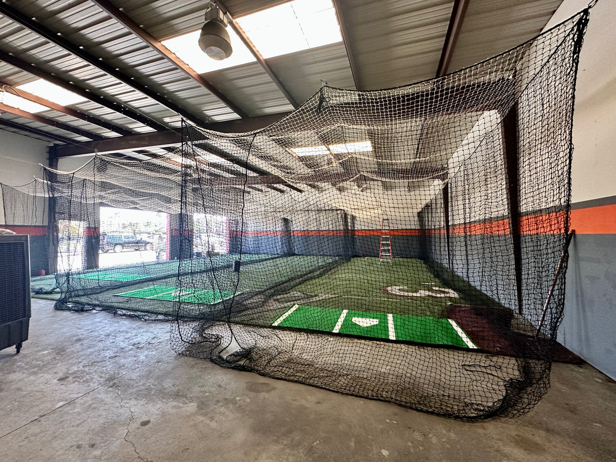 * Retractable Batting Cage for Baseball/Softball/Cricket (Net and Cable Kit)