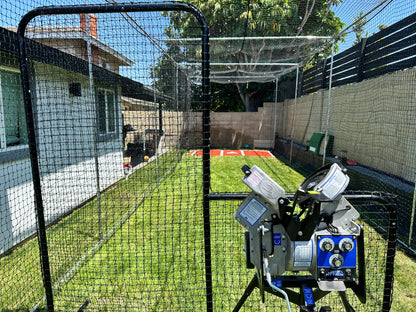 *Batting Cage+Jr.HackAttack for Baseball+Hitting Mat & Heavy Duty L-Screen