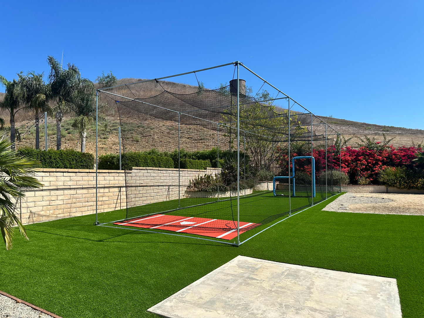 *Batting Cage for Baseball/Softball/Cricket (Free Standing Cage-Net Installed Inside of the Frame)